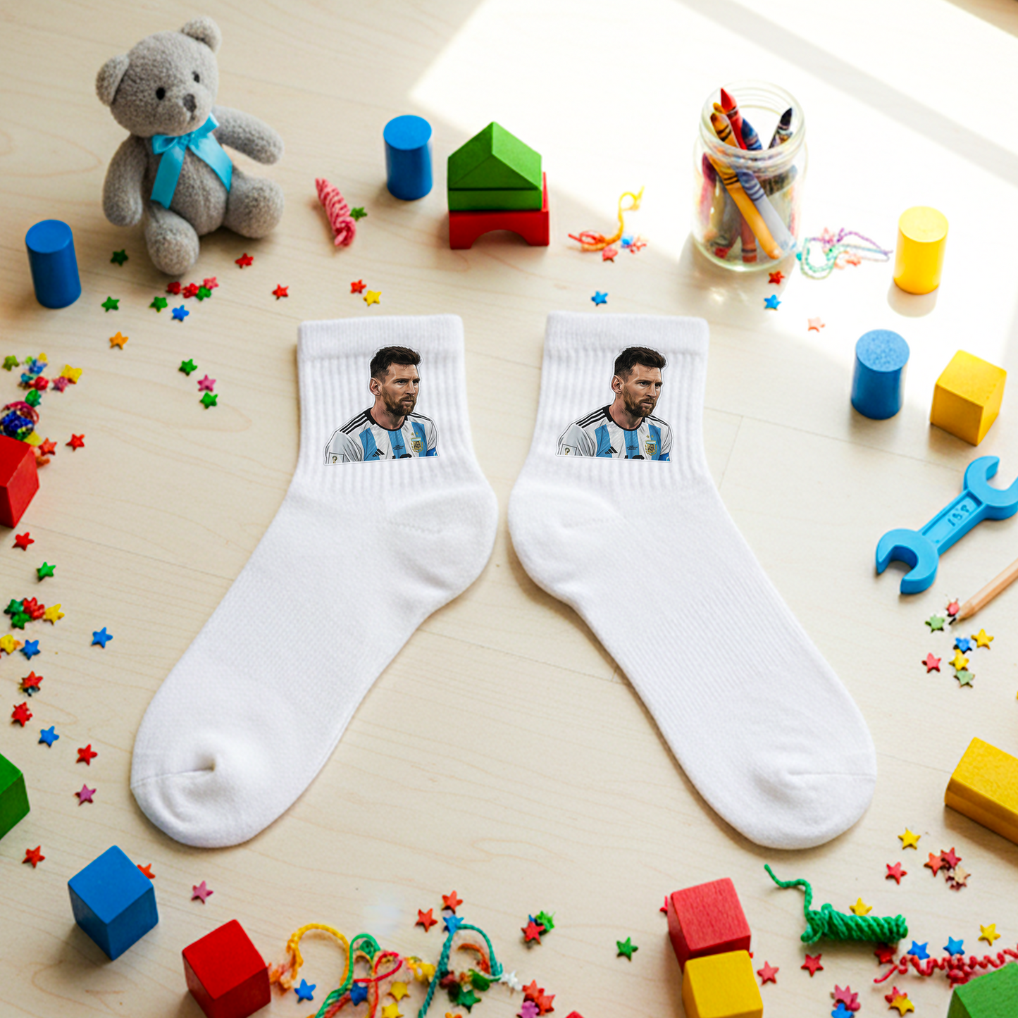 Lionel Messi Argentina Champion Box – Custom Name | Includes Drinkware Set, Pouch & More