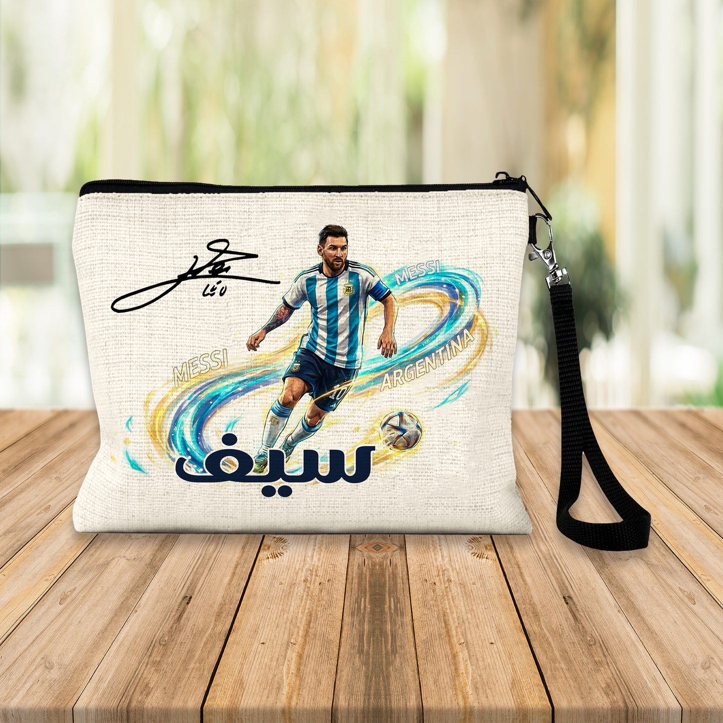 Lionel Messi Argentina Champion Box – Custom Name | Includes Drinkware Set, Pouch & More