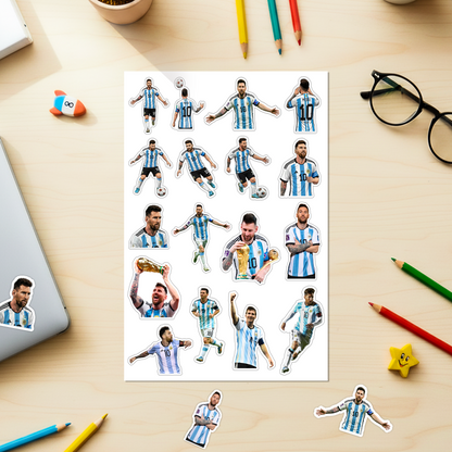 Lionel Messi Argentina Champion Box – Custom Name | Includes Drinkware Set, Pouch & More