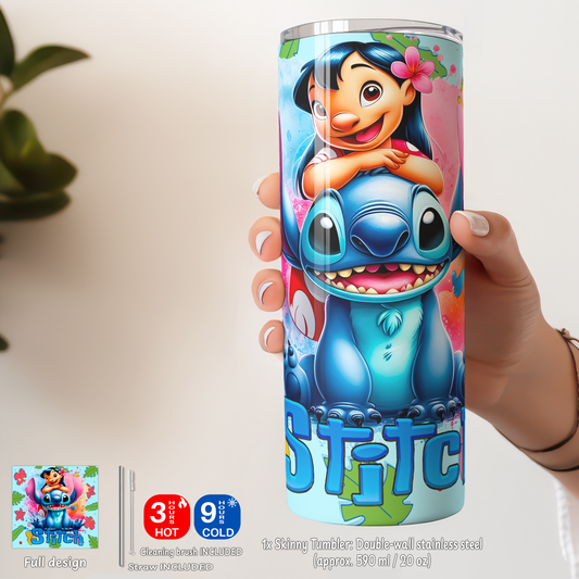 Lilo & Stitch 'Ohana Box – | Custom Name | Includes Plush, Tote Bag, Pouch & Drinkware Set & More