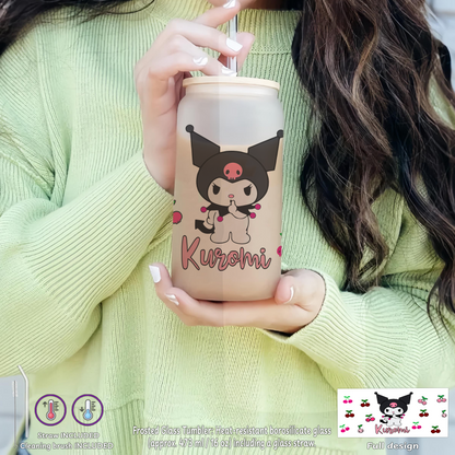 Kuromi Mania Box – Custom Name | Includes Plush, Tote Bag, Pouch & Drinkware Set & More