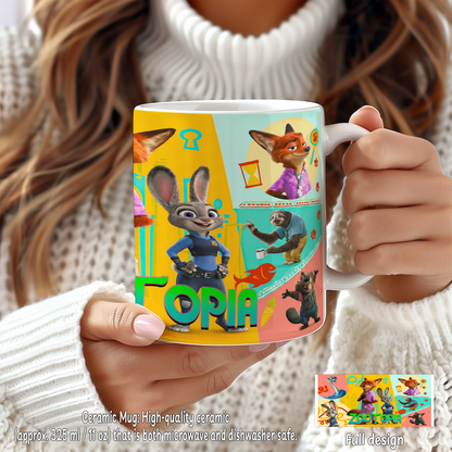 Zootopia Adventures Box – Custom Name | Includes Mouse Pad, Drinkware Set, Pouch & More