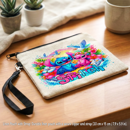 Stitch Mania Surprise Box – Custom Name | Includes Plush, Tote Bag, Pouch & Drinkware Set & More