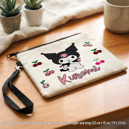 Kuromi Mania Box – Custom Name | Includes Plush, Tote Bag, Pouch & Drinkware Set & More