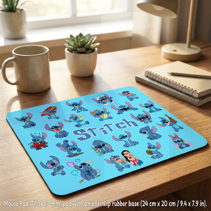 Stitch Mania Surprise Box – Custom Name | Includes Plush, Tote Bag, Pouch & Drinkware Set & More