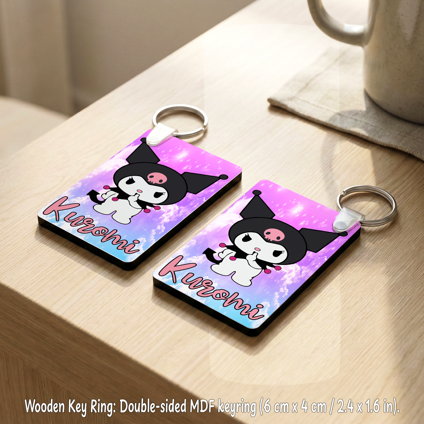 Kuromi Mania Box – Custom Name | Includes Plush, Tote Bag, Pouch & Drinkware Set & More