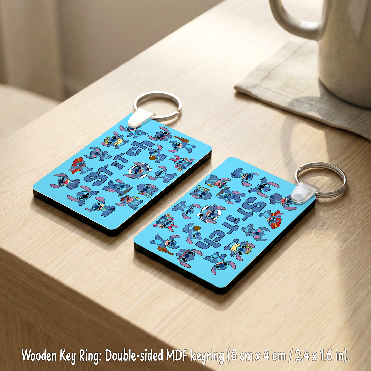 Stitch Mania Surprise Box – Custom Name | Includes Plush, Tote Bag, Pouch & Drinkware Set & More