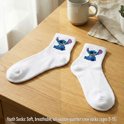 Stitch Mania Surprise Box – Custom Name | Includes Plush, Tote Bag, Pouch & Drinkware Set & More