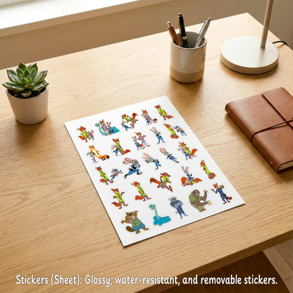 Zootopia Adventures Box – Custom Name | Includes Mouse Pad, Drinkware Set, Pouch & More