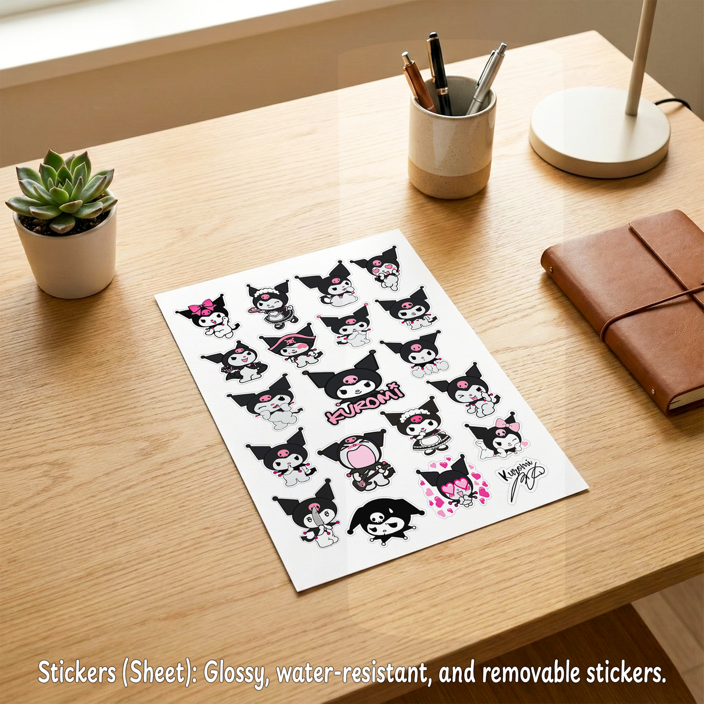 Kuromi Mania Box – Custom Name | Includes Plush, Tote Bag, Pouch & Drinkware Set & More