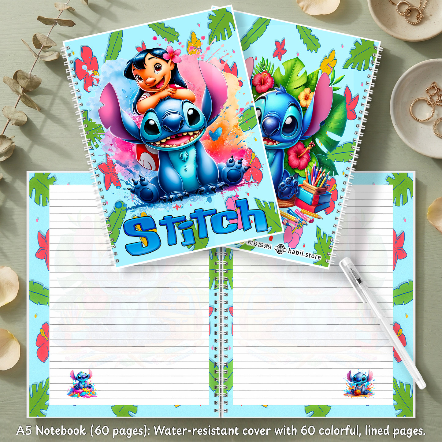 Lilo & Stitch 'Ohana Box – | Custom Name | Includes Plush, Tote Bag, Pouch & Drinkware Set & More