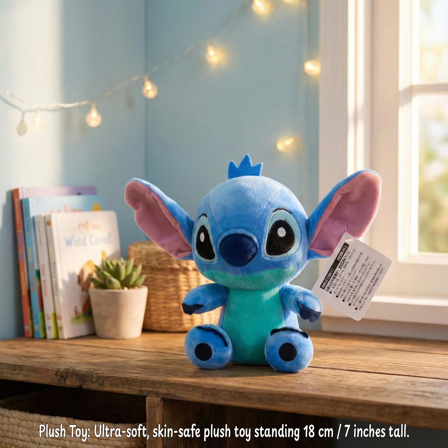 Stitch Strawberry Splash Box – Custom Name | Includes Plush, Tote Bag, Pouch & Drinkware Set & More