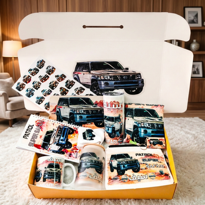 Super Safari Adventure Box – Custom Name | Includes Notebook, Tumbler, Mug, Pouch & More