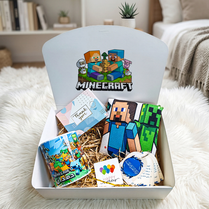 Minecraft Epic Builder Mini Box – Personalized | Includes Custom Mug, Tote Bag, Card Set & Gift Cards